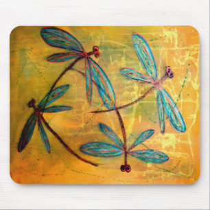 Dragonfly Haze Mouse Pad