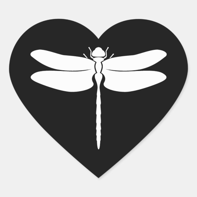 Dragonfly Heart Sticker (Front)