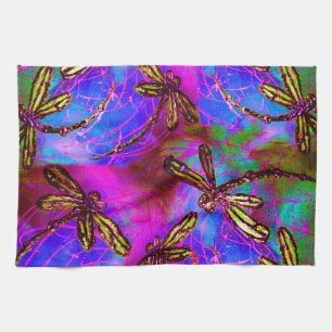 Dragonfly Hippy Flit Kitchen Towel