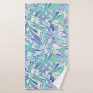 Dragonfly Holiday White Bath Towel