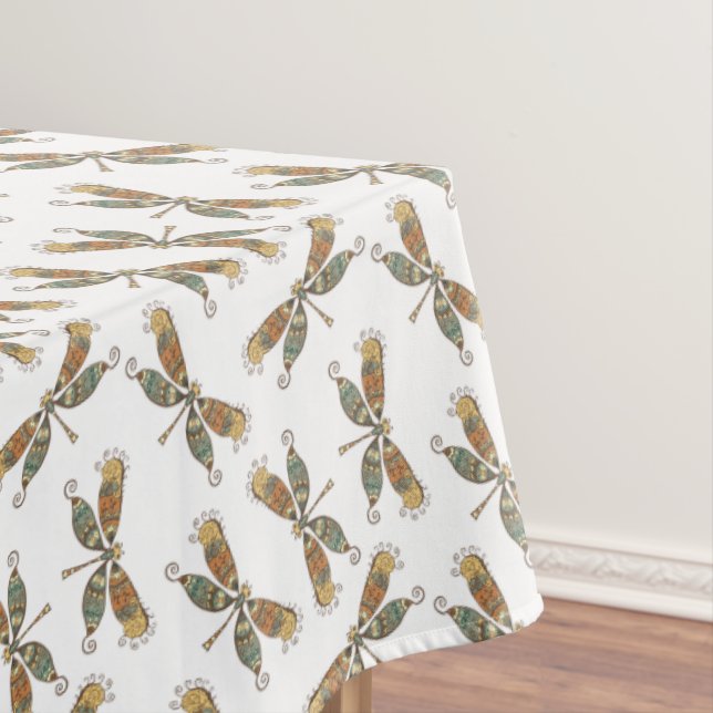 Dragonfly Home Decor Tablecloth (In Situ)