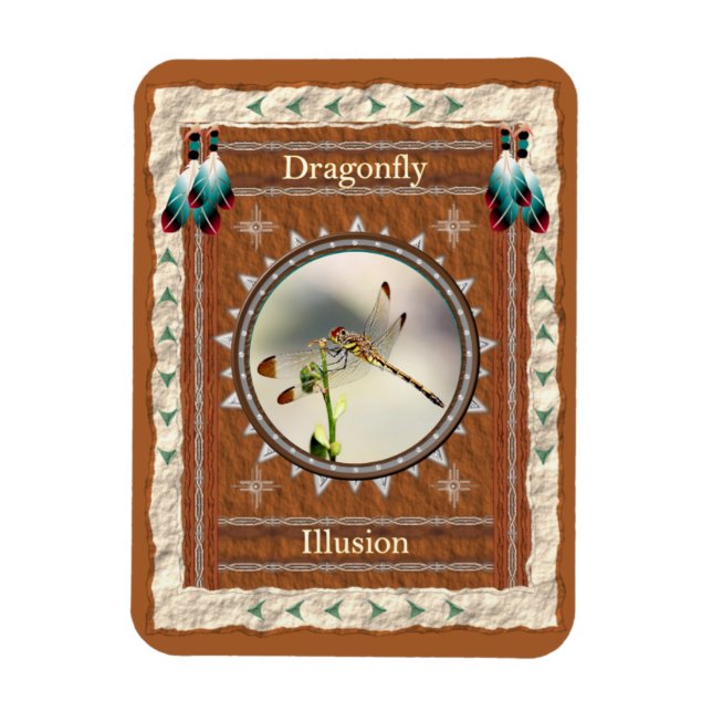 Dragonfly illusion Energy Magnet (Vertical)