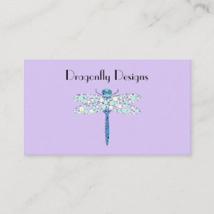 Dragonfly In Dots Business Card