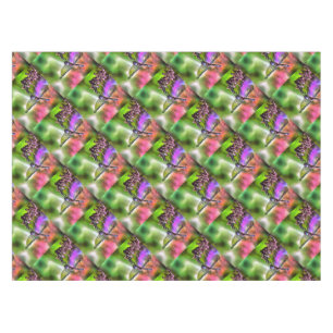 Dragonfly In Green and Blue Realistic Painting Tablecloth