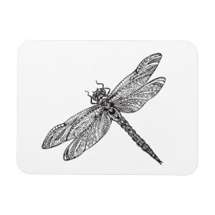 Dragonfly In Style Magnet
