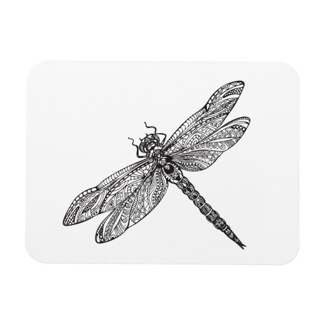 Dragonfly In Style Magnet (Horizontal)