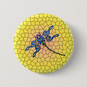 Dragonfly in Treble colourful pin