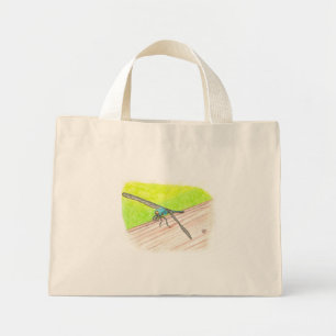 Dragonfly in watercolor, canvas bags