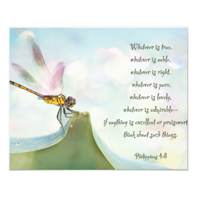 Dragonfly Inspiration Photo Print (Front)
