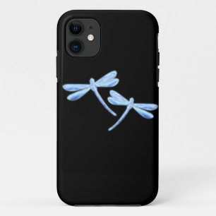 Dragonfly iPhone Case - Ice Blue Glow