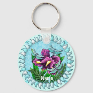 Dragonfly  Iris Keychain