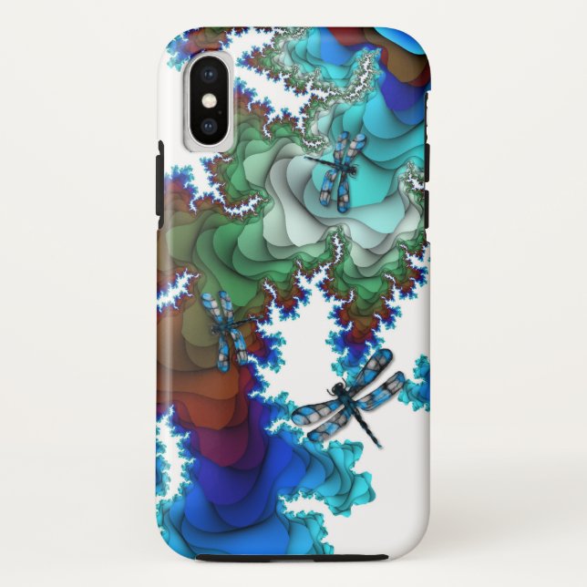 Dragonfly Island iPhone X Coque (Dos)