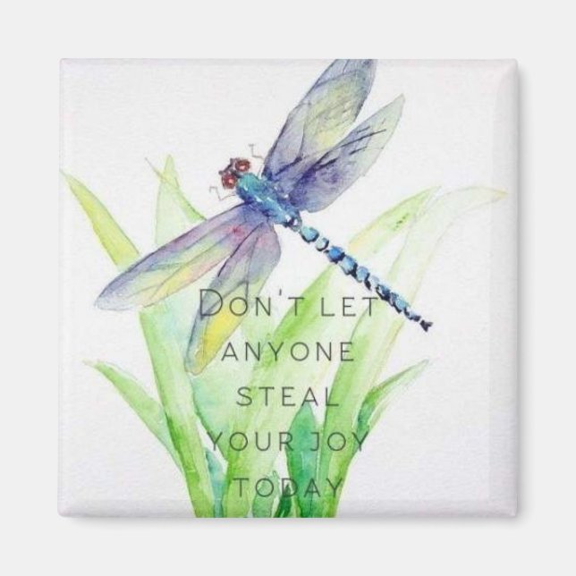 Dragonfly Joy Message Magnet (Front)