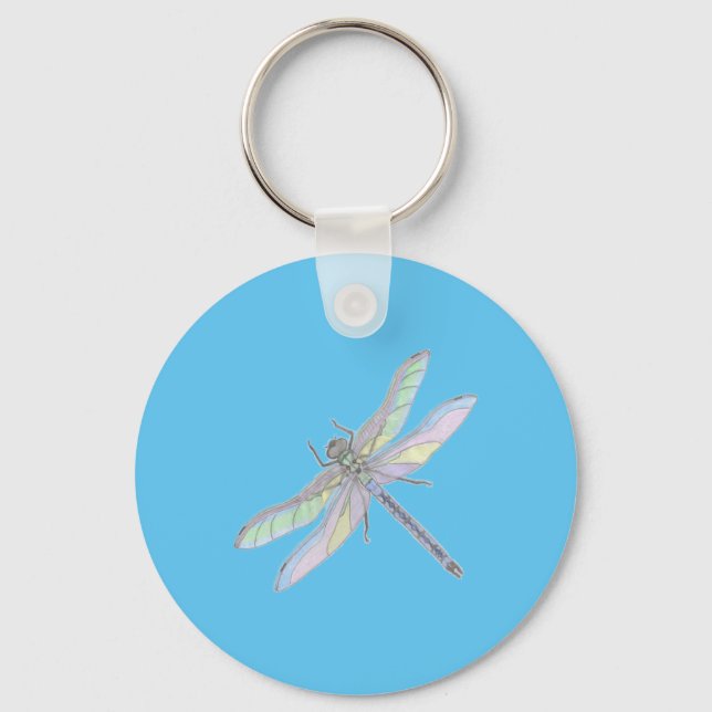 DRAGONFLY keychain (blue) (Front)
