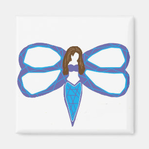 Dragonfly lady 2 magnet