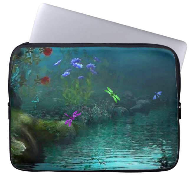 Dragonfly  laptop sleeve (Front)
