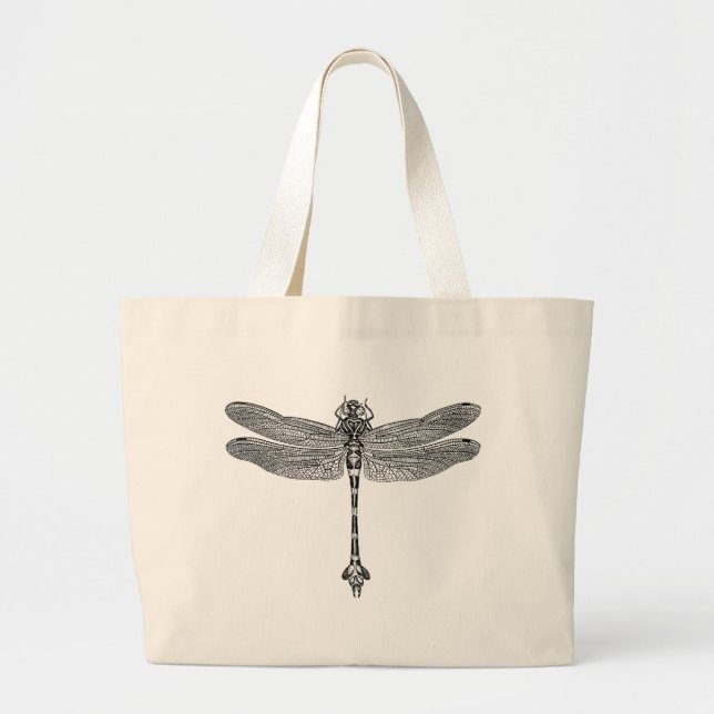 Dragonfly Large Tote Bag (Front)