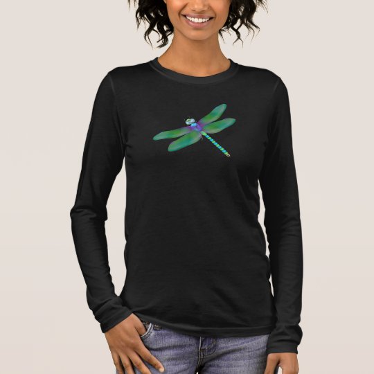 Dragonfly Long Sleeve Womens Shirt