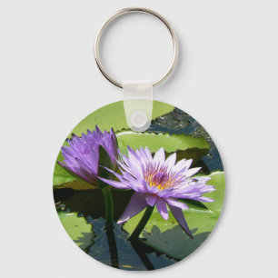 Dragonfly Lotus Keychain