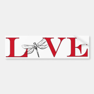 Dragonfly Lover Bumpersticker Bumper Sticker