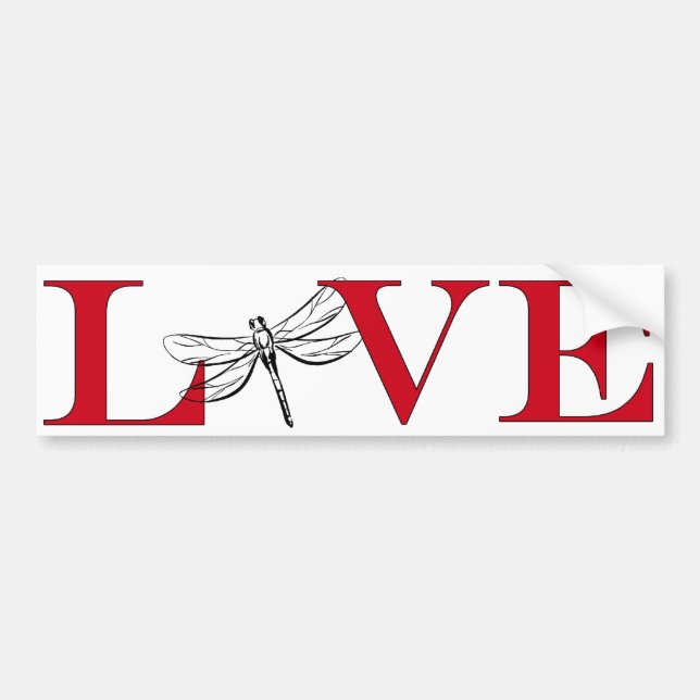 Dragonfly Lover Bumpersticker Bumper Sticker (Front)