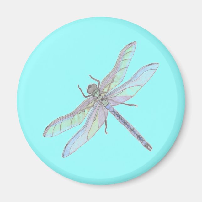 DRAGONFLY magnet (blue) (Front)