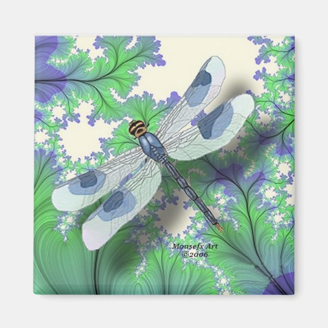 Dragonfly Magnet (Blue) (Front)