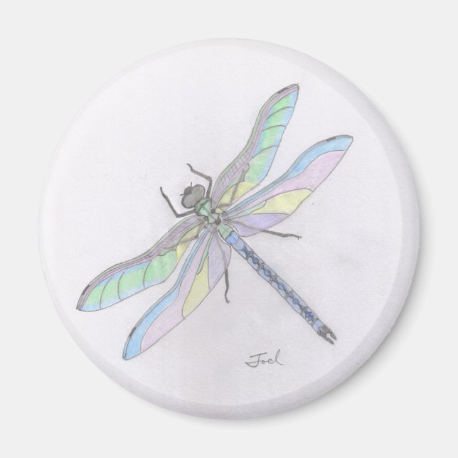 DRAGONFLY magnet (round) (Front)