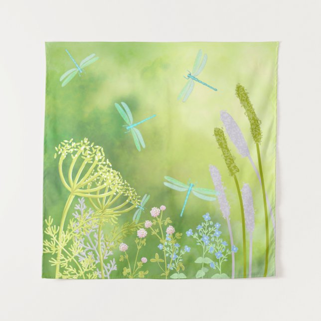 Dragonfly Meadow Tapestry (Front)