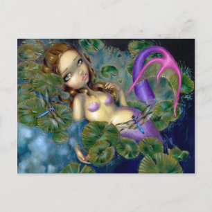 "Dragonfly Mermaid" Postcard