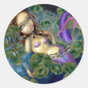 "Dragonfly Mermaid" Sticker