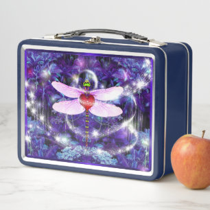 Dragonfly   metal lunch box
