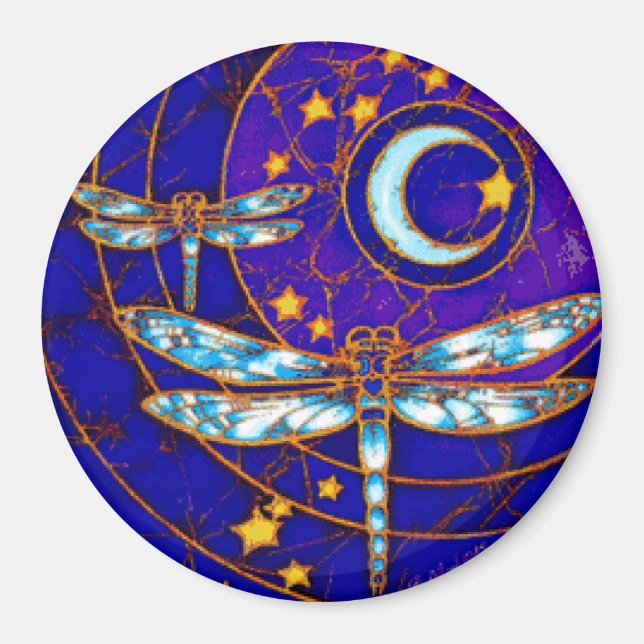 Dragonfly Moon Big Magnet (Front)