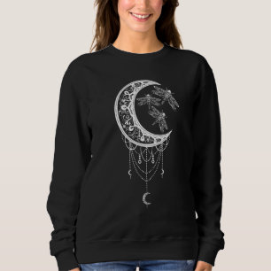 Dragonfly Moon Colourful Mandala Zen Yoga Chakra O Sweatshirt