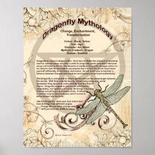 DRAGONFLY MYTHOLOGIE POSTER
