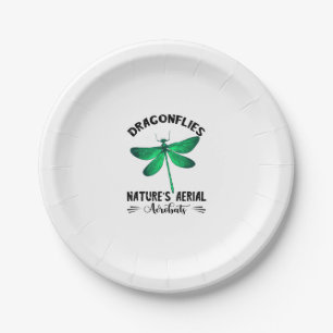 Dragonfly Nature Insect Nature's Aerial Acrobat Dr Paper Plate