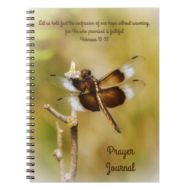 Dragonfly Nature Prayer Journal Notebook (Front)