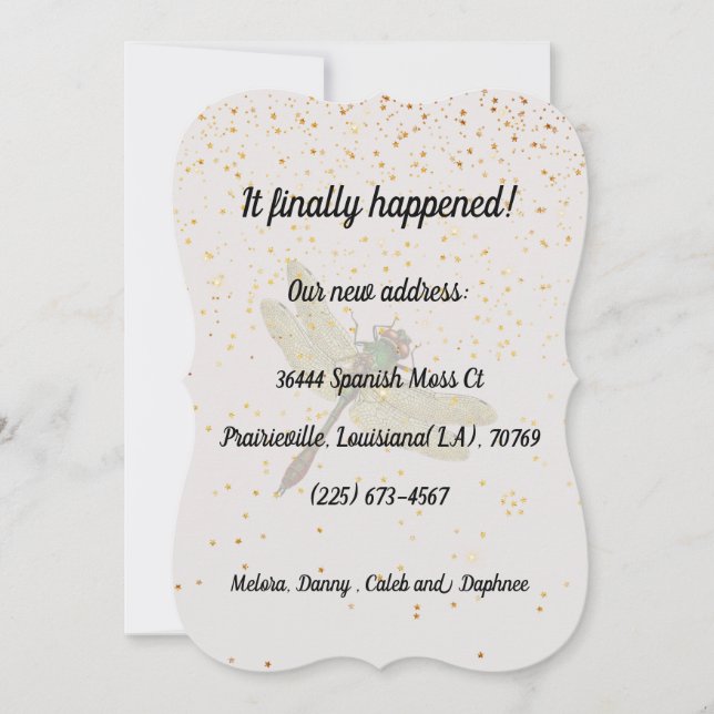 Dragonfly New Place Announcement (Front)