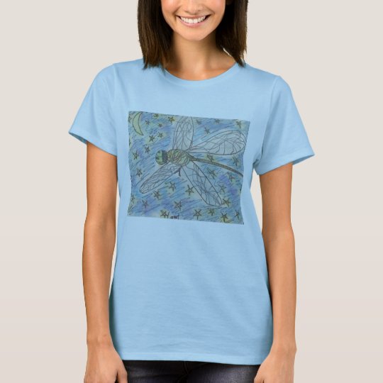 Dragonfly on a Starry Night T-Shirt