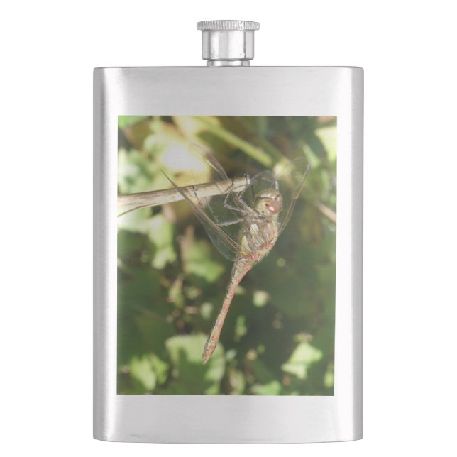 Dragonfly on a Twig Flask (Front)