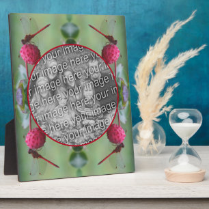 Dragonfly On Dogwood Fruit Create Your Own Photo Plaque