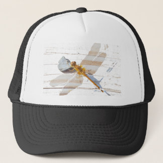 Dragonfly on Rock Trucker Hat