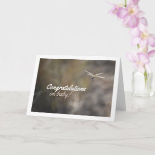 Dragonfly on Stalk Portrait Card