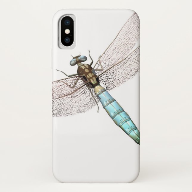 Dragonfly on White Case-Mate iPhone Case (Back)