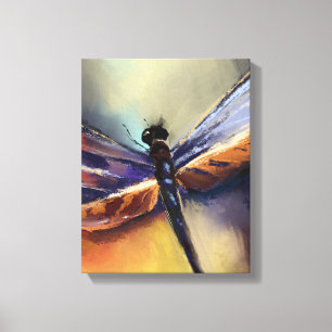 Dragonfly painting canvas print