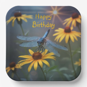 Dragonfly paper plate