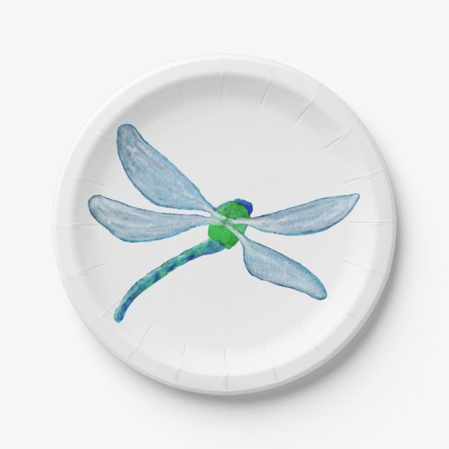 Dragonfly Paper Plate (Front)