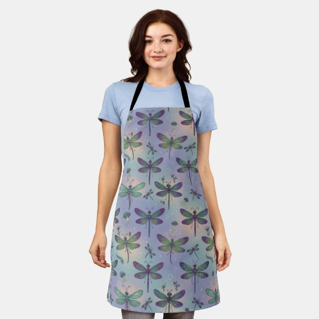 Dragonfly Pattern Apron (Worn)