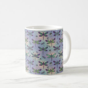 Dragonfly Pattern Coffee Mug