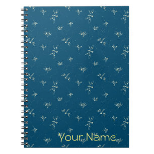 Dragonfly Pattern Customizable Notebook